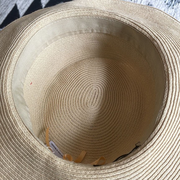 Uniqlo | Marimekko Women's Sun Hat with Orange & Grey Stripe Fabric Band - Picture 15 of 16